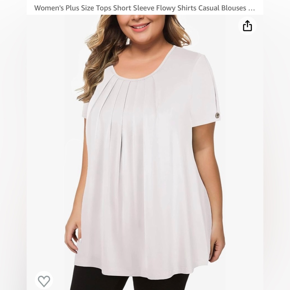NWOT Plus Size White Top